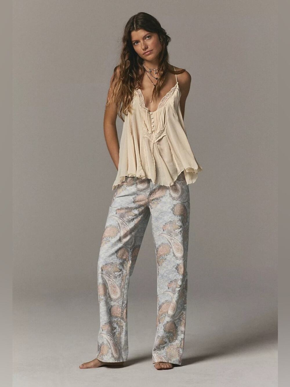 Free People Tennessee Paisley Jeans